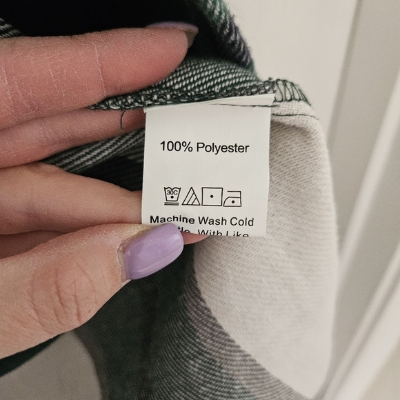 Shein Flannel Long Shacket S - Picture 8 of 9